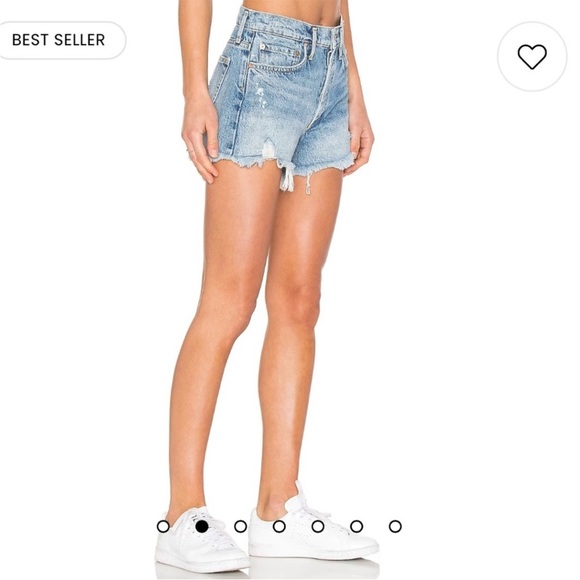 Womens Agolde Parker Vintage Cut Off Short in Swapmeet - Picture 2 of 12